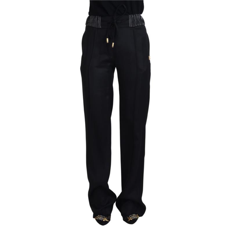 Dolce & Gabbana Black Straight Fit Cotton Pants IT38
