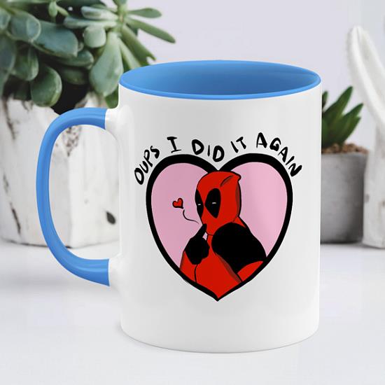 Oups i did it again - Κουπα deadpool μπλε Απλή