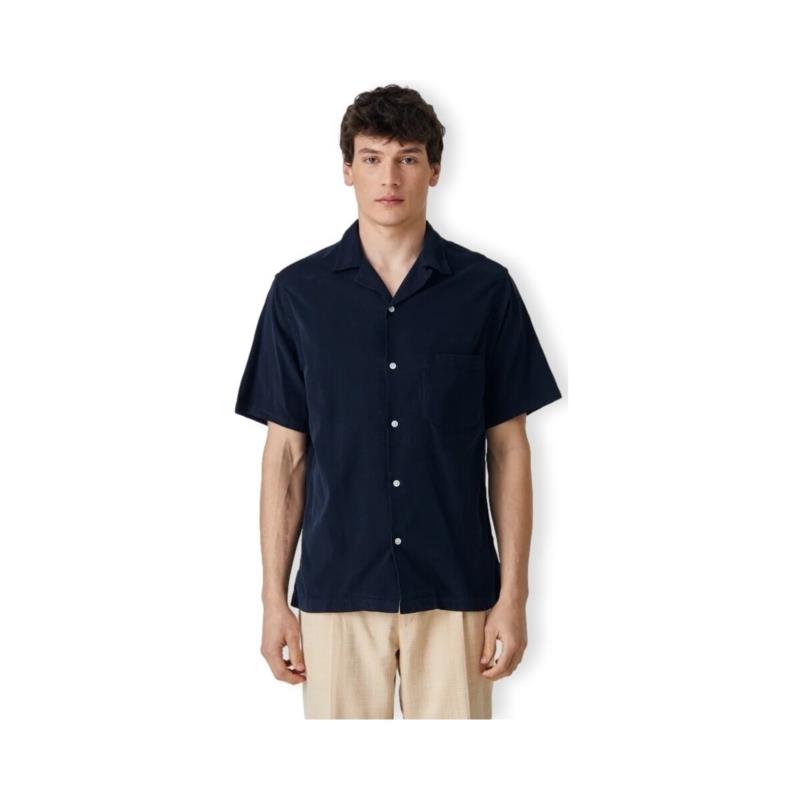 Πουκάμισο με μακριά μανίκια Portuguese Flannel Cord Camp Collar Shirt - Navy