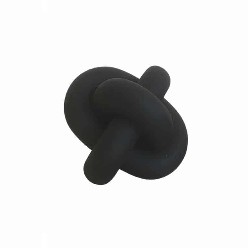 Διακοσμητικό Επιτραπέζιο Κόμπος Κεραμικός Μαύρος Art Et Lumiere 20,5x19x17,5εκ. 25041 (Υλικό: Κεραμικό, Χρώμα: Μαύρο) - Art Et Lumiere - lumiere_25041