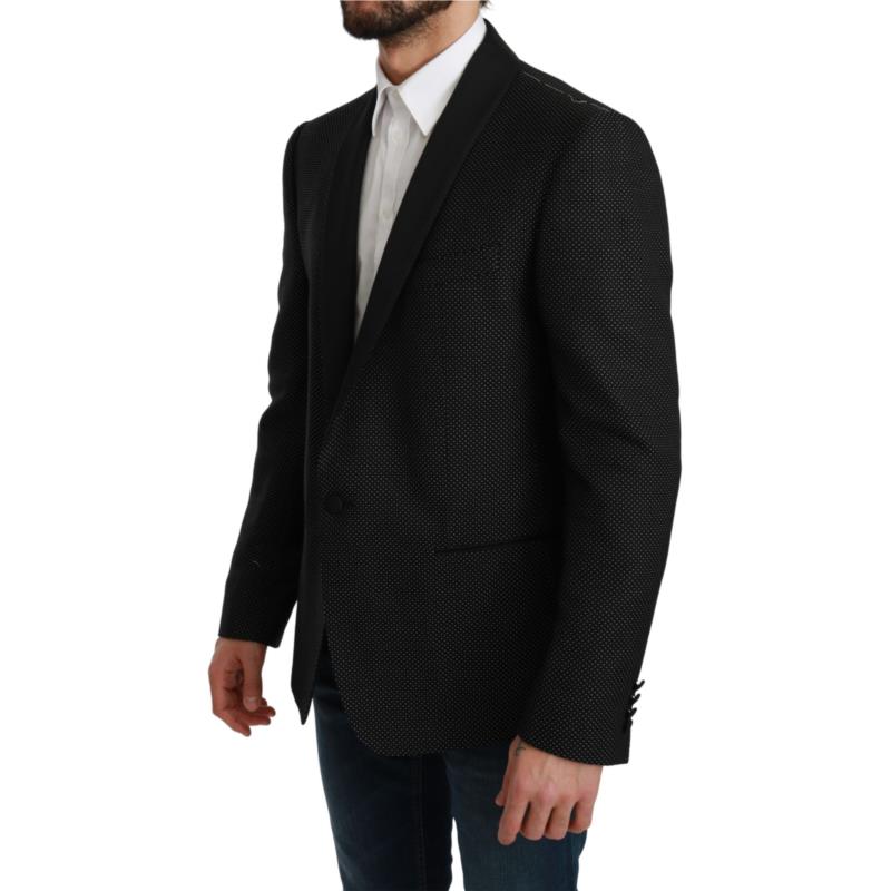 Dolce & Gabbana Black Slim Fit Formal Jacket MARTINI Blazer IT52