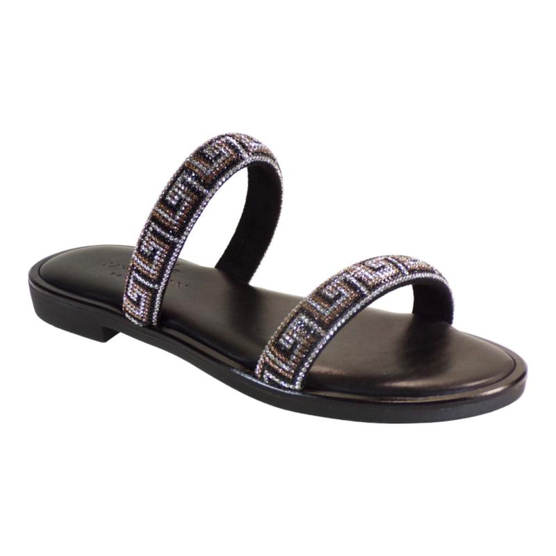 Myconian Greek Sandals Γυμαικεία Παπούτσια Πέδιλα 2161 Μαύρο