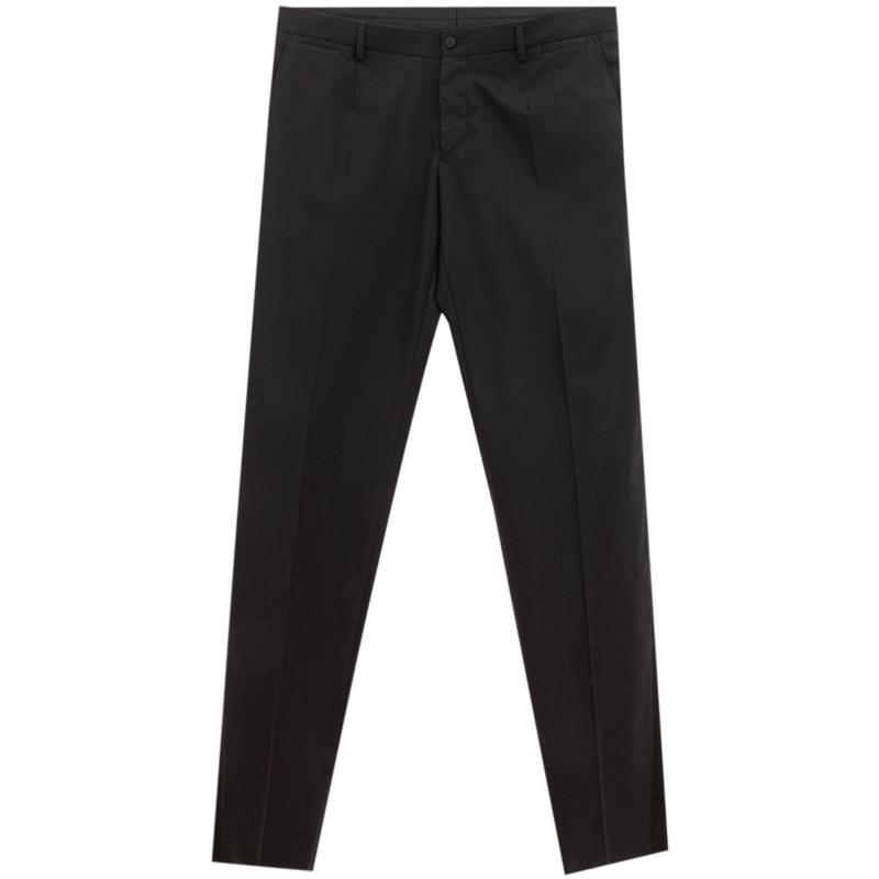 Dolce & Gabbana Black Wool Jeans & Pant W54