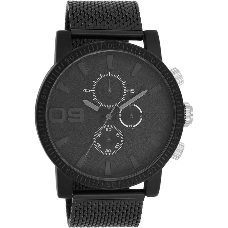 OOZOO Timepieces - C11214, Black case with Stainless Steel Bracelet