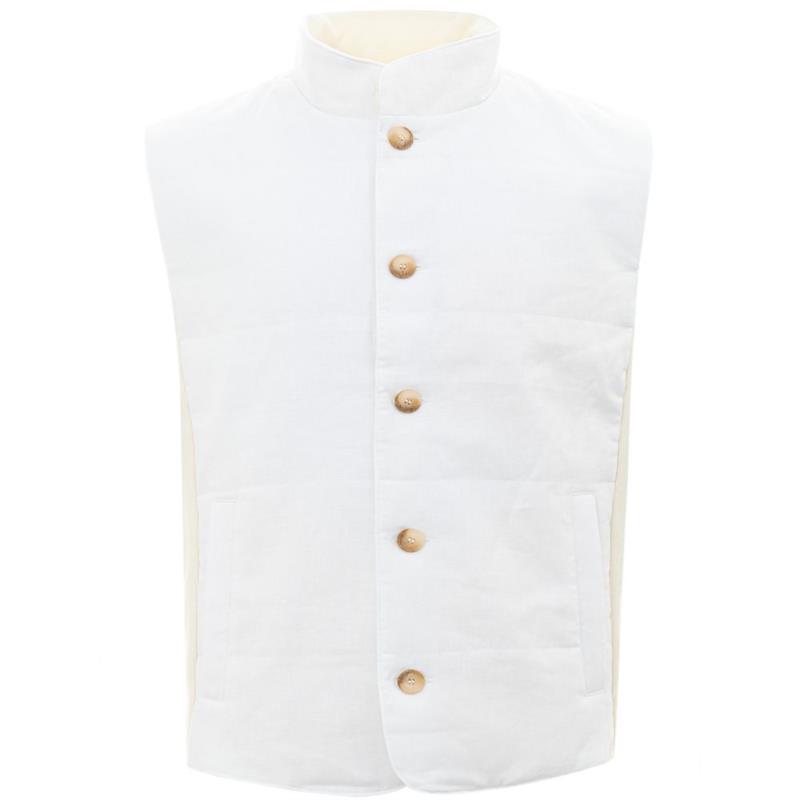 Gran Sasso White Linen Jacket IT50