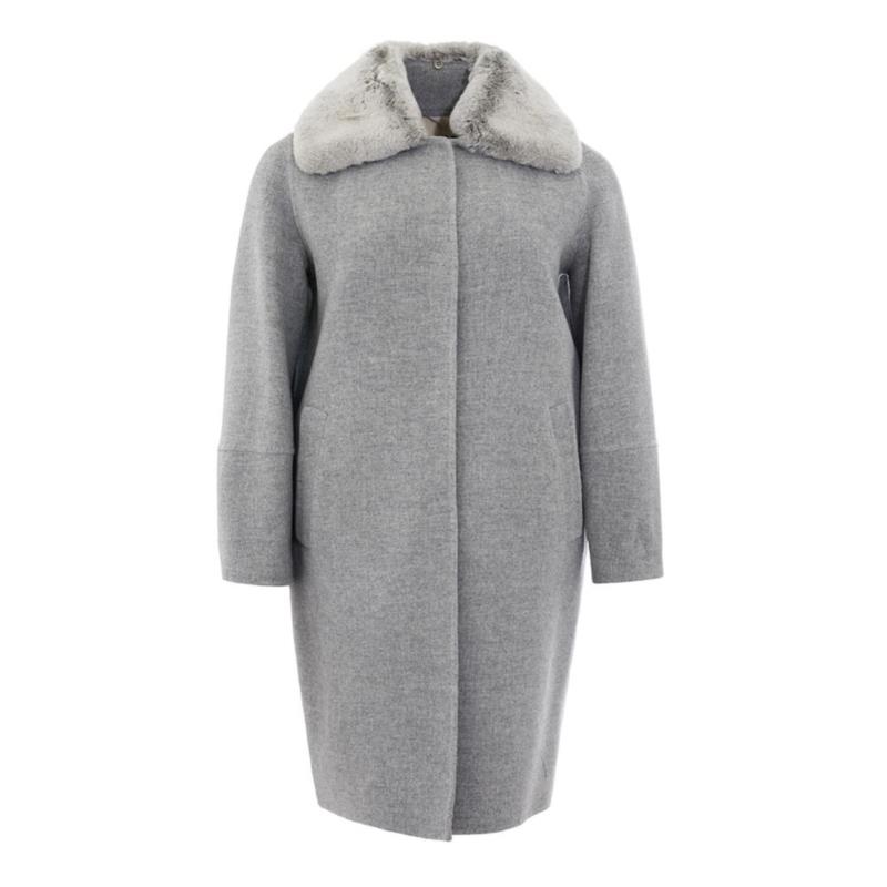 Herno Gray Wool Jackets & Coat IT42