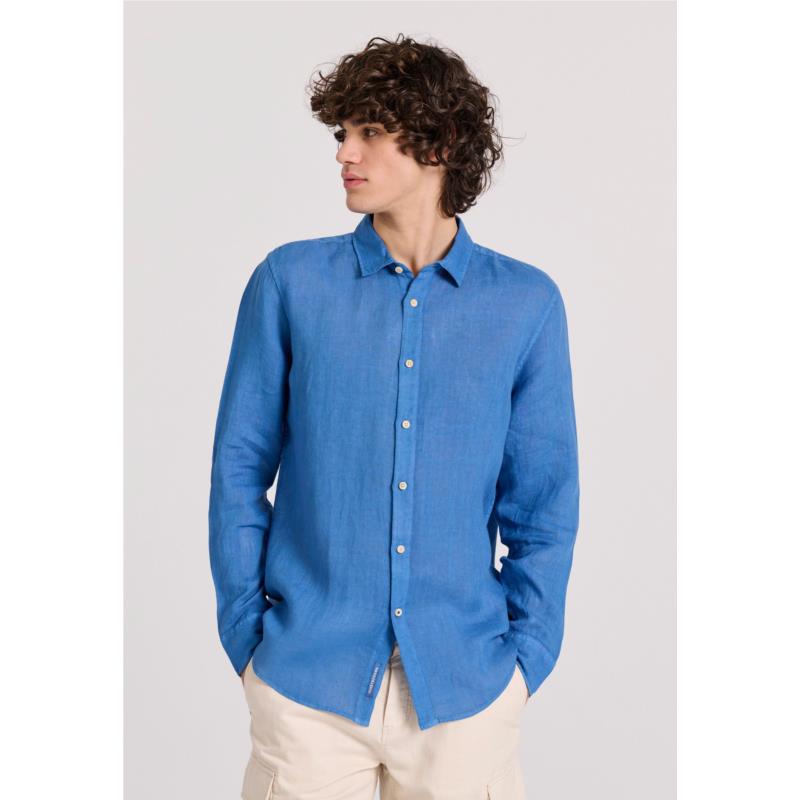 Garment dyed λινό πουκάμισο - The essentials