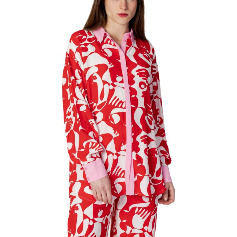Πουκάμισα Vila VIKIKKI MAT L/S OVERSIZE LONG 14085301