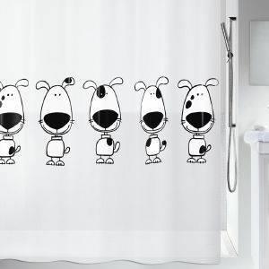 KOYΡΤΙΝΑ ΜΠΑΝΙΟΥ SPIRELLA BEAGLE ΠΛΑΣΤΙΚΟ 180Χ200CM