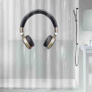 KOYΡΤΙΝΑ ΜΠΑΝΙΟΥ SPIRELLA HEADPHONE ΠΛΑΣΤΙΚH (180Χ200CM)