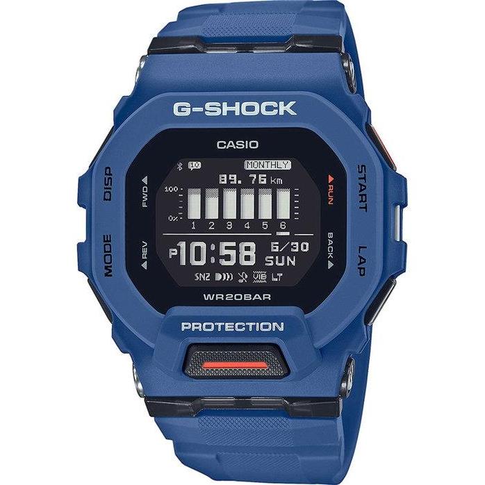 CASIO G-Shock Bluetooth G-Squad - GBD-200-2ER Blue case with Blue Rubber Strap