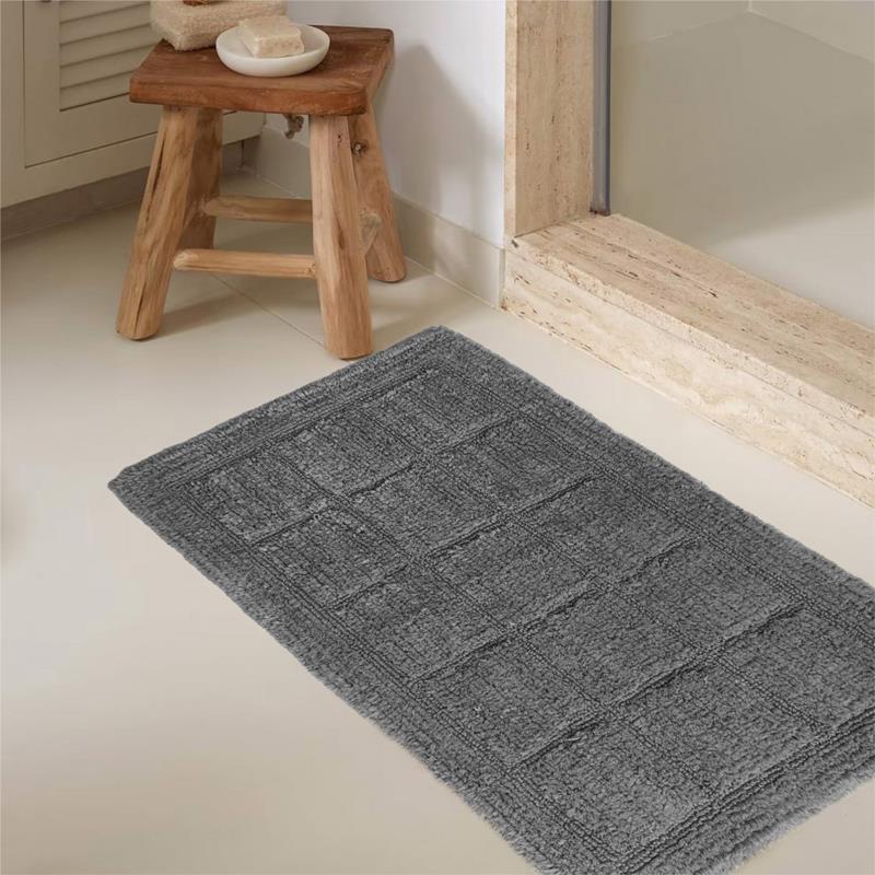 Πατάκι Μπάνιου 50X80 Melinen Dante Dark Grey (50x80)