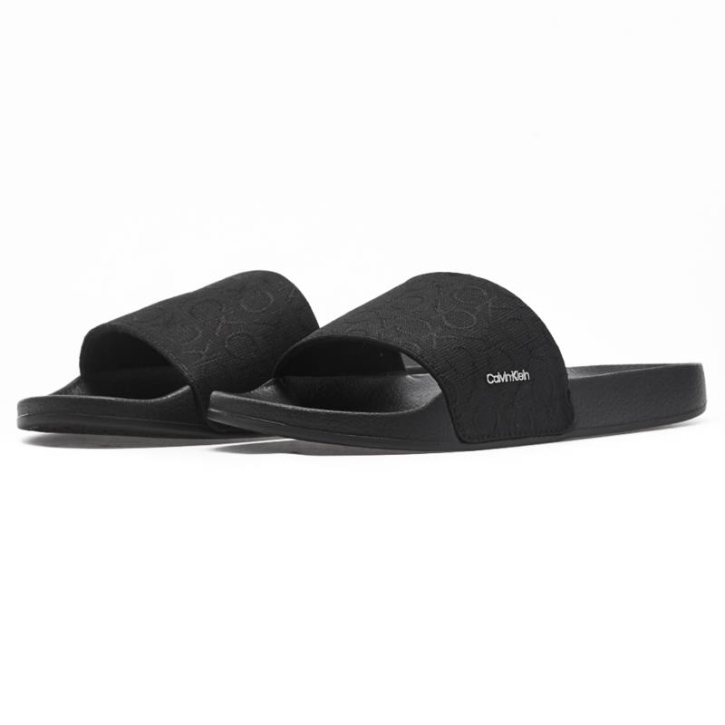 Calvin Klein - Calvin Klein Pool Slide Wcalvin Met Mono Ja HW0HW01971 - CKBEH