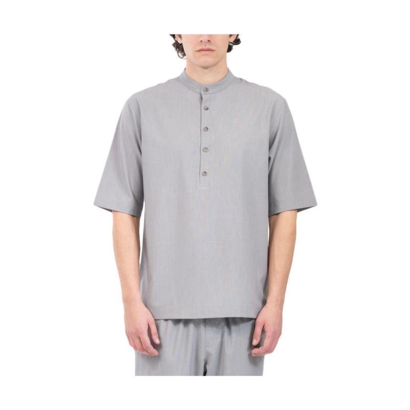Πουκάμισο με μακριά μανίκια Vittorio MARE SHORTSLEEVE MAO COLLAR SHIRT MEN