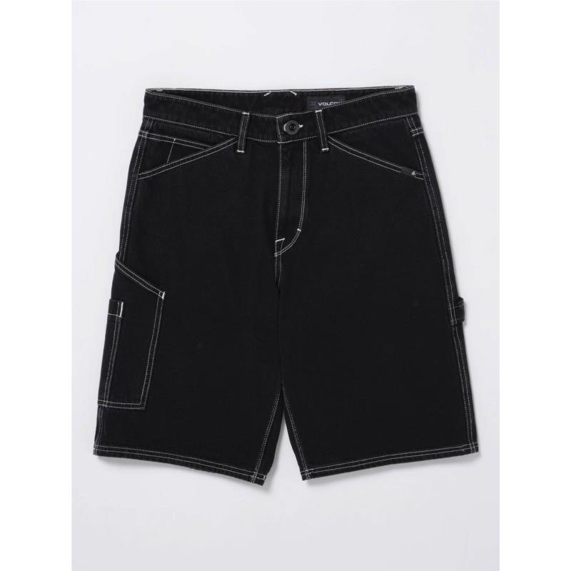 Volcom - LABORED DENIM UTILITY SHORT ΒΕΡΜΟΥΔΑ ΑΝΔΡΙΚΟ - BLACK