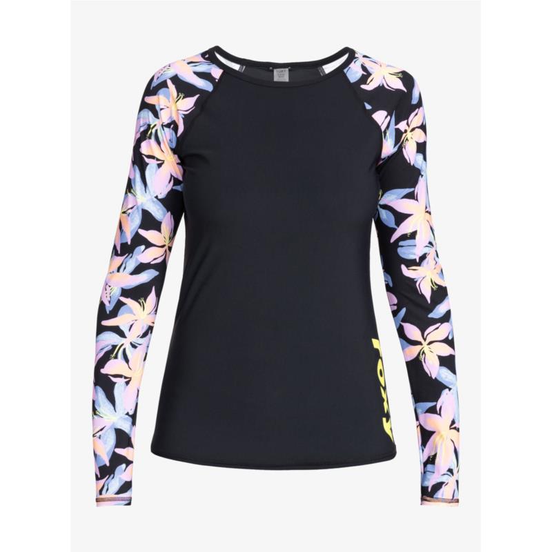 Roxy - ROXY ACTIVE LS LYCRA PRINTED 2 ΜΑΓΙΟ ΓΥΝΑΙΚΕΙΟ - ANTHRACITE KISS