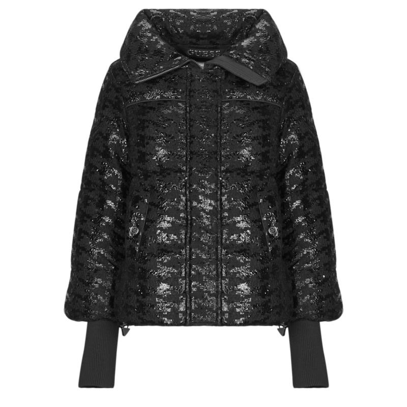 Χοντρό μπουφάν Guess MELIE HOUNDSTOOTH PUFFER