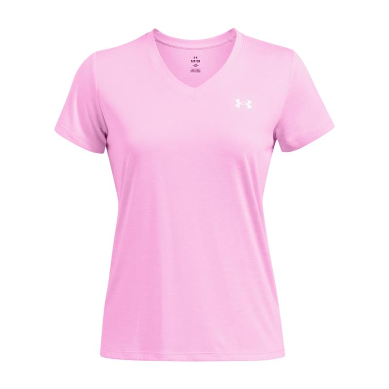 Under Armour - 1384227 TECH SS V- TWIST - Stellar Pink//White