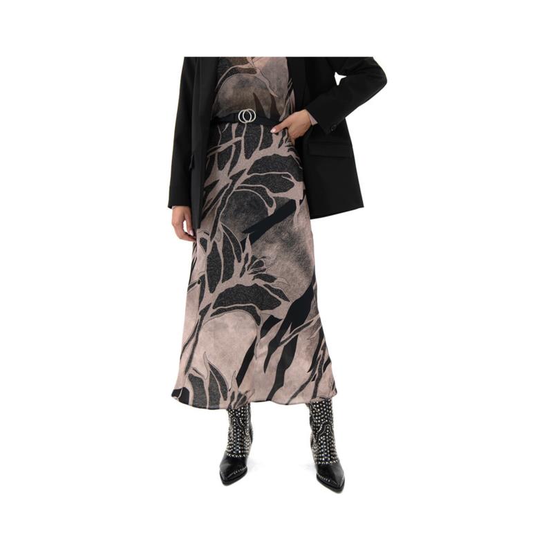 Κοντές Φούστες Black N Black PRINTED MIDI SKIRT WOMEN BLACK BLACK