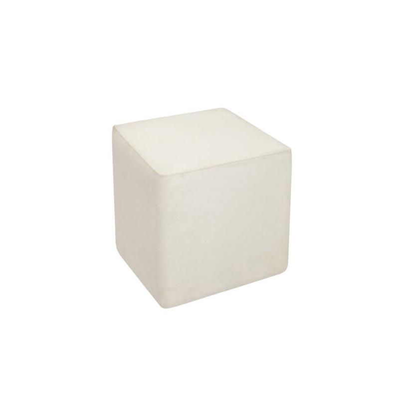 Σκαμπό Zaro 40/40/40 εκ, Λευκό ,Genomax