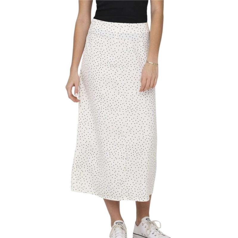 Φούστα Only Onlemy Maya Maxi SatinLife Wvn 15321016-Cloud Dancer Γυναικείο