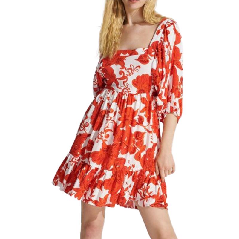 Φόρεμα Ale Floral Με Άνοιγμα Στην Πλάτη 8916480-ORANGE Γυναικείο