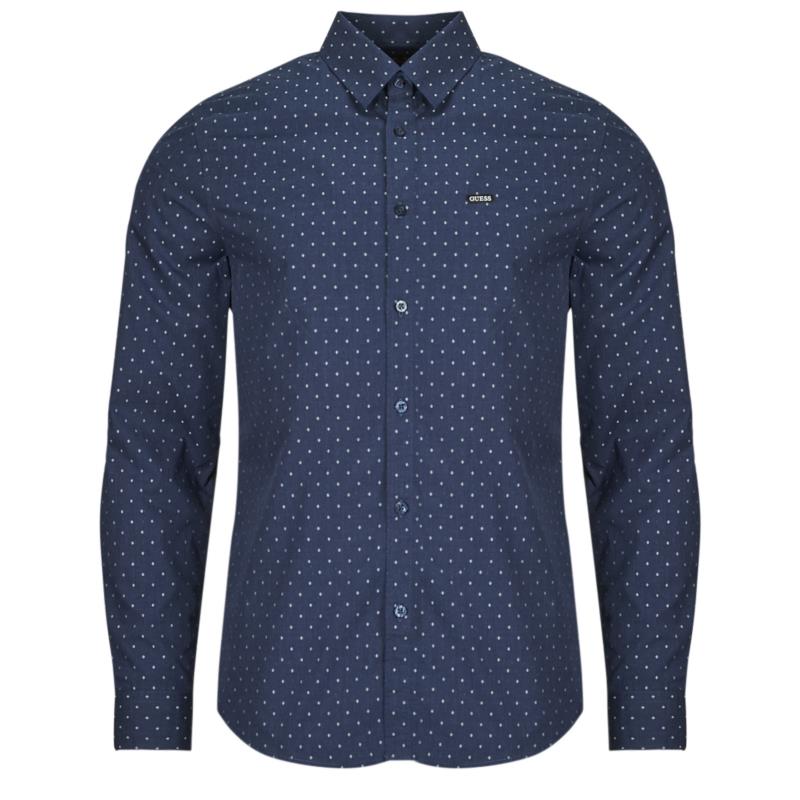 Πουκάμισο με μακριά μανίκια Guess LS SUNSET MELANGE SHIRT