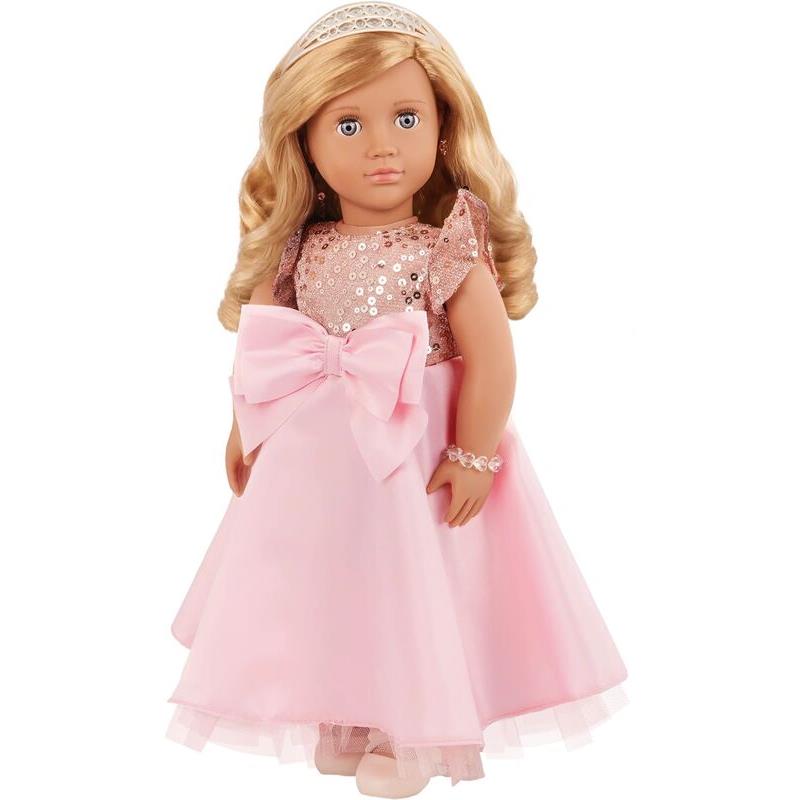 Our Generation Κούκλα Brenna With Pink Dress Birthday Girl (BD31577Z)