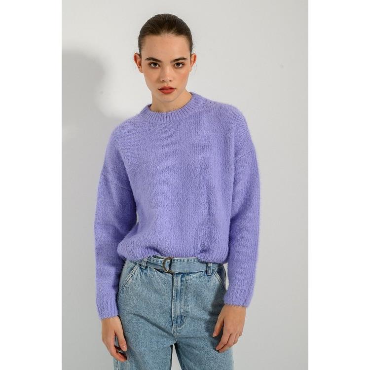 Χνουδωτό πλεκτό (LILAC)