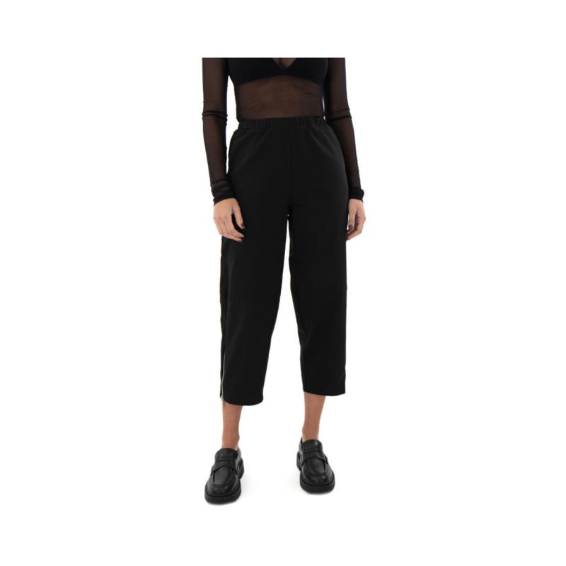 Παντελόνια Zoya ELASTIC HIGH WAIST SLOUCHY FIT CROP PANTS WOMEN