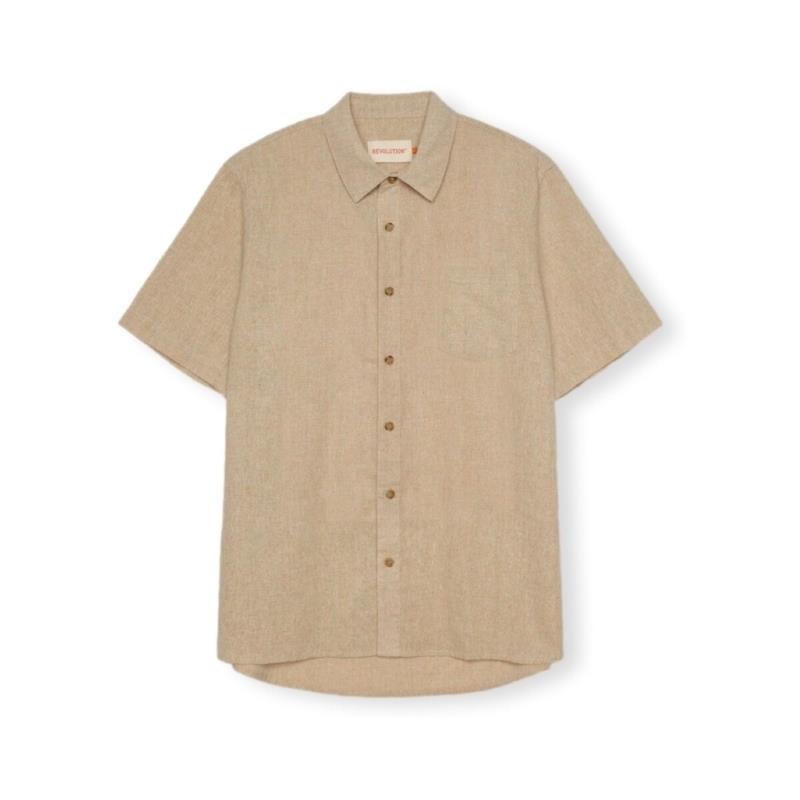 Πουκάμισο με μακριά μανίκια Rvlt Revolution Loose Shirt S/S - Orange