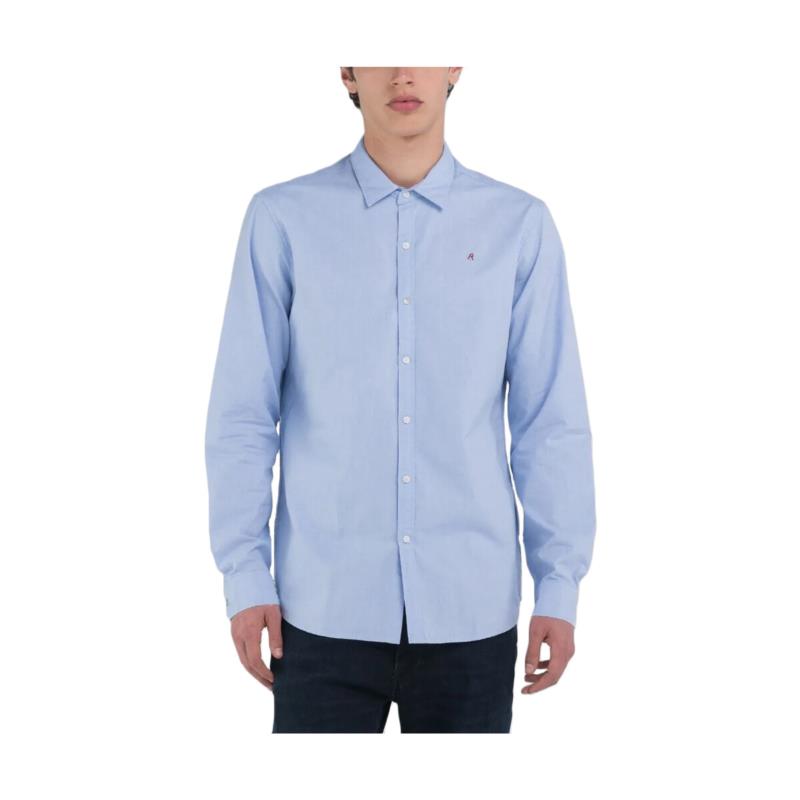 Πουκάμισο με μακριά μανίκια Replay SHIRT MEN
