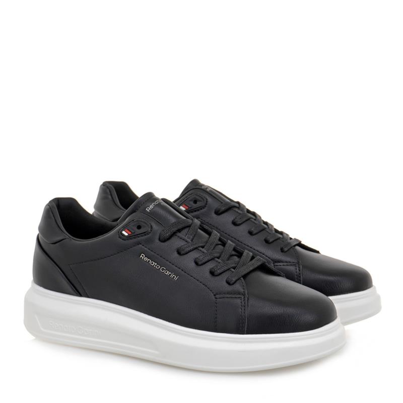 Renato Garini Ανδρικά παπούτσια Sneakers 700-651 Μαύρο-Λευκό T57006513105