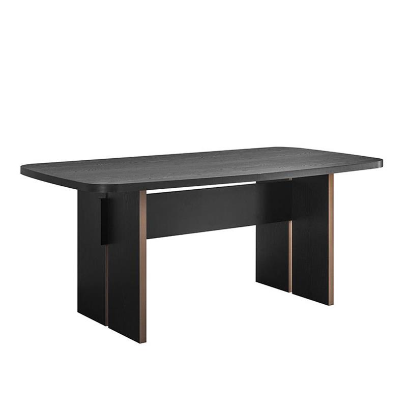 Liberta - Maison DARK Τραπέζι Μαύρο Oak 180x95x75cm 02-0491