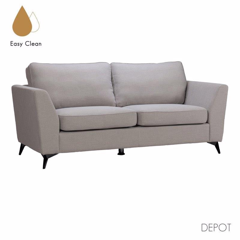 Liberta - Maison BOEL Τριθέσιος Καναπές Γκρι 200x86x92cm 71-0147
