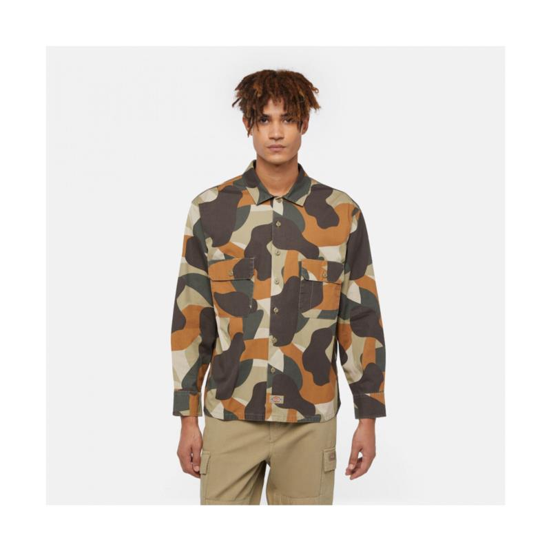Πουκάμισο με μακριά μανίκια Dickies Camo canvas work shirt