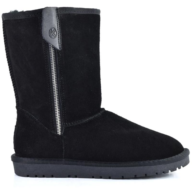 Μαυρο δερμάτινο Australian Boot Kelara 41205