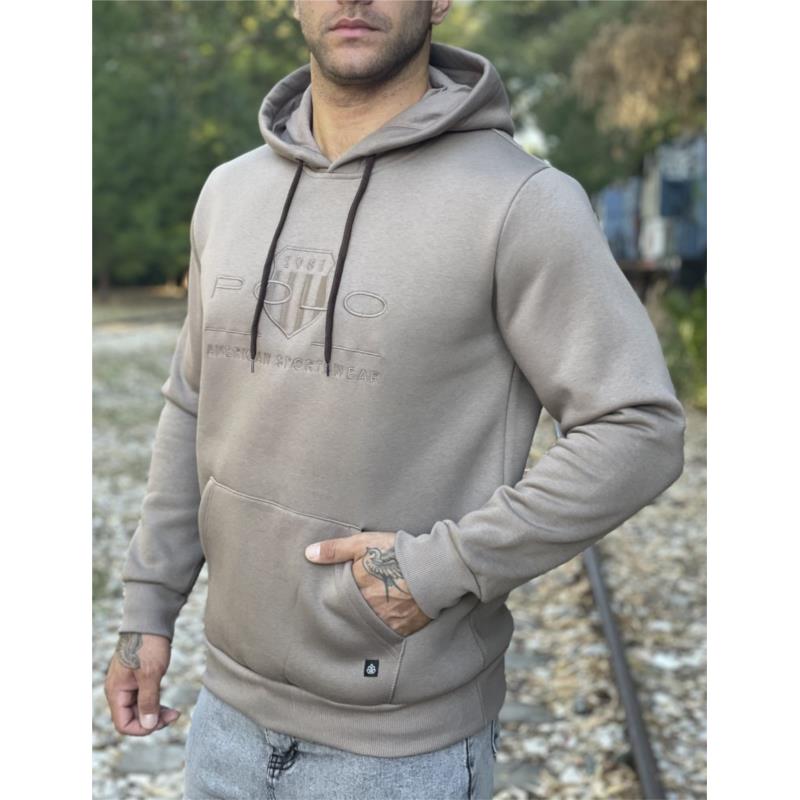 Everbest Ανδρικό Plus Size πούρο φούτερ με κουκούλα 251006
