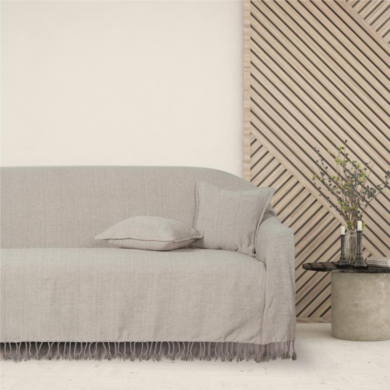 Ριχτάρι Chenille Τριθέσιος 180x300εκ. Throws Line 0272 Light Grey Das Home (Ύφασμα: Chenille, Χρώμα: Γκρι) - Das Home - 420618300272