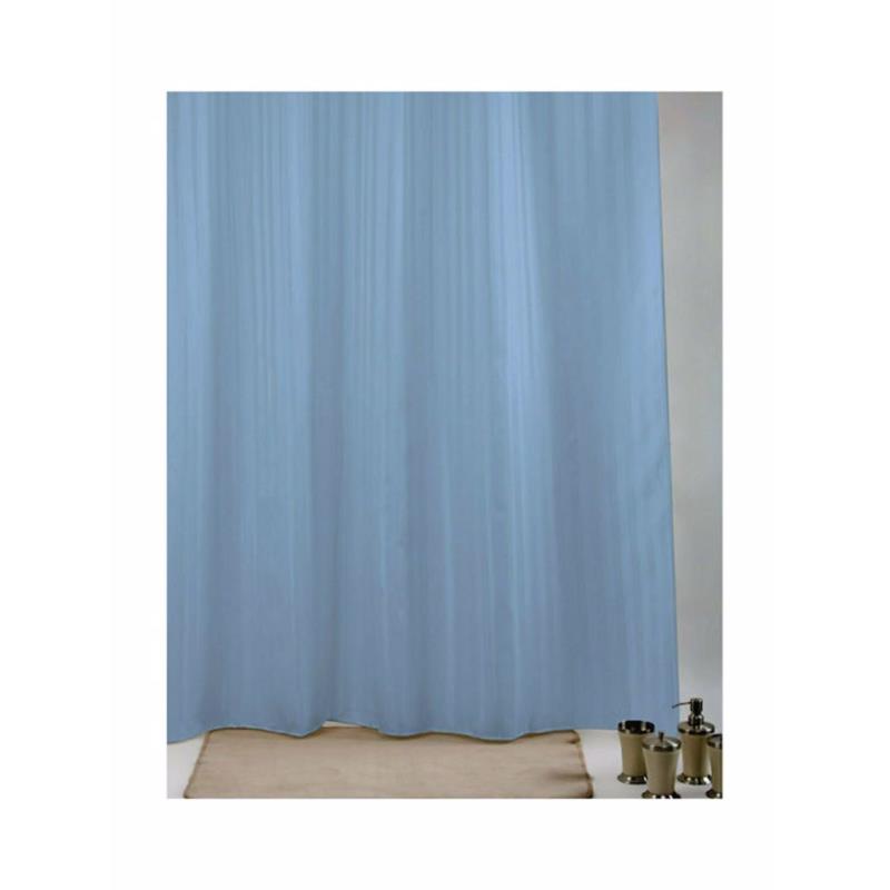Import Hellas Κουρτίνα Μπάνιου Υφασμάτινη Rigone Μπλε 180x200cm