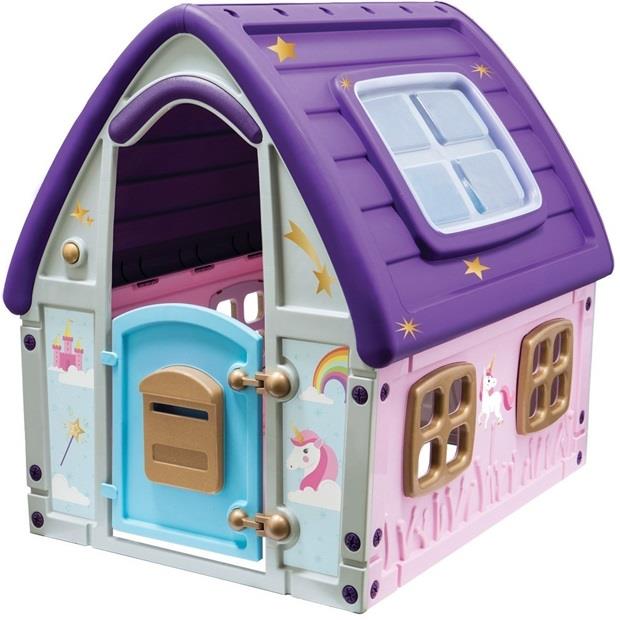 Starplast Παιδικο Σπιτακι Κηπου Unicorn Grand House Μωβ - 22561