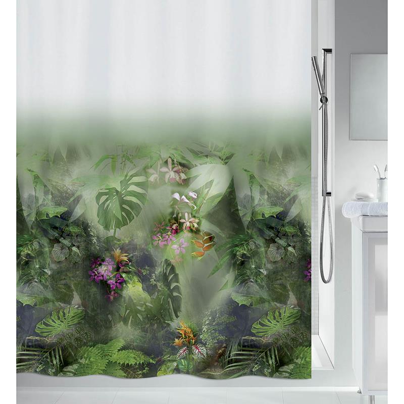Dimitracas Κουρτίνα Μπάνιου 180x200cm JUNGLE Πολύχρωμη 02027.001