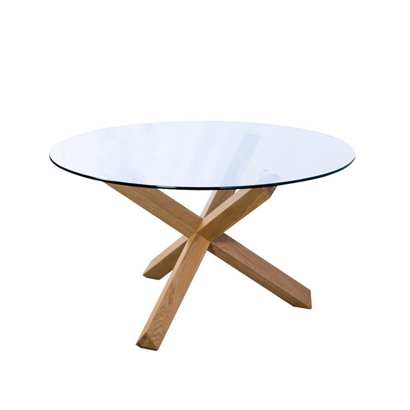 Liberta - Maison GLASS Τραπέζι Διάφανο Φ130x75cm 02-0453