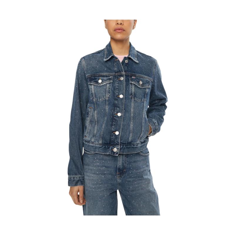 Χοντρό μπουφάν Tommy Hilfiger TOMMY JEANS DENIM JACKET WOMEN