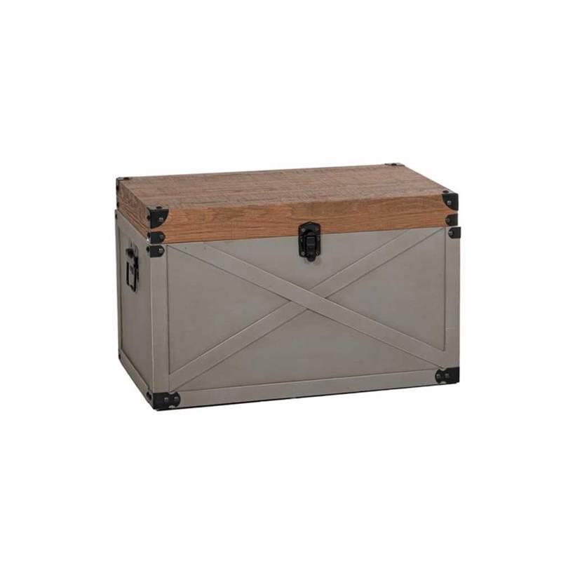 Iliadis Μπαούλο Ξύλινο Μπεζ/Καφέ (Μέγεθος: Medium) 42.5x25.5x25.5cm 85326