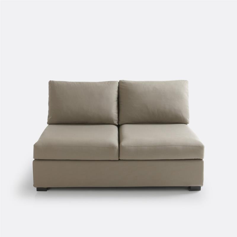 Καναπές με βαμβακερή ταπετσαρία Μ84xΠ136xΥ80cm