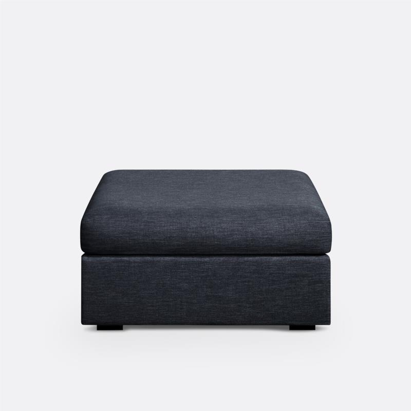 Ταμπουρέ με μελανζέ όψη και μους Bultex Μ78xΠ68xΥ43cm