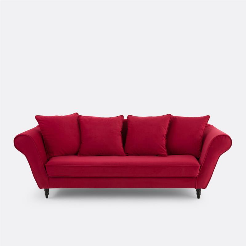 Καναπές από βελούδο Μ92xΠ238xΥ88cm