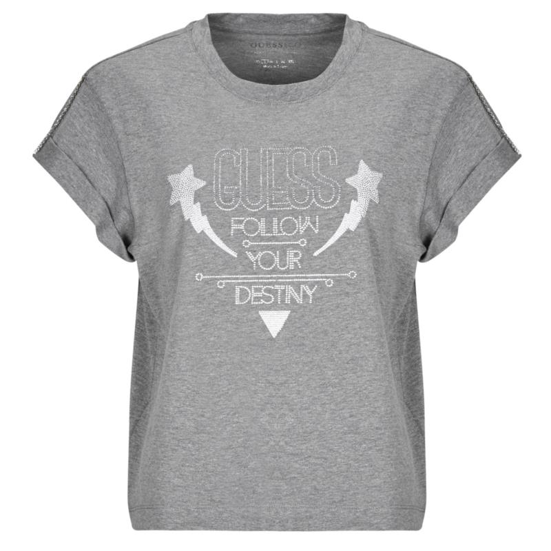 T-shirt με κοντά μανίκια Guess SLEEVES STRASS