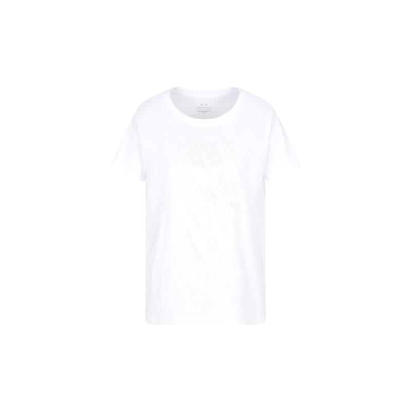 T-shirt με κοντά μανίκια EAX BOYFRIEND FIT T-SHIRT WOMEN